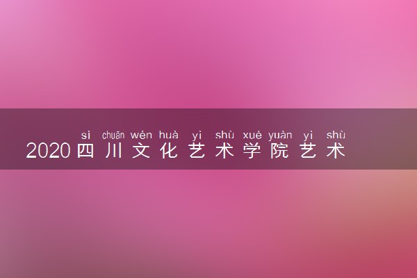 2020四川文化艺术学院艺术类专业省外招生简章