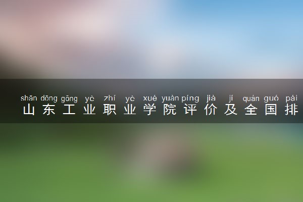山东工业职业学院评价及全国排名