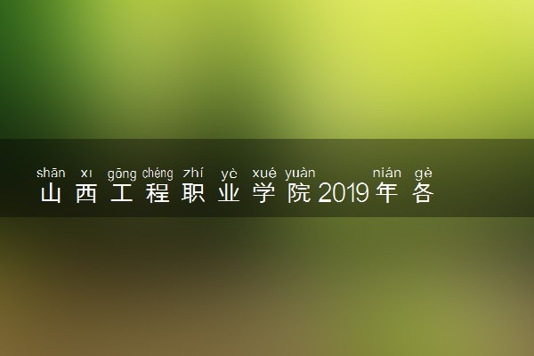 山西工程职业学院2019年各省录取分数线详情