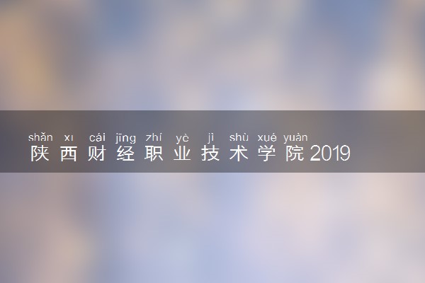 陕西财经职业技术学院2019年各省录取分数线详情