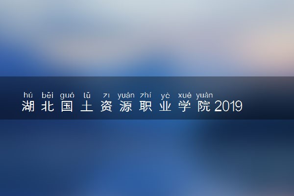 湖北国土资源职业学院2019年各省录取分数线详情