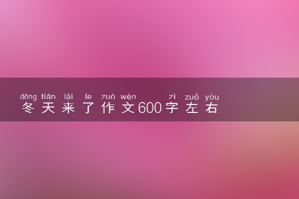 冬天来了作文600字左右