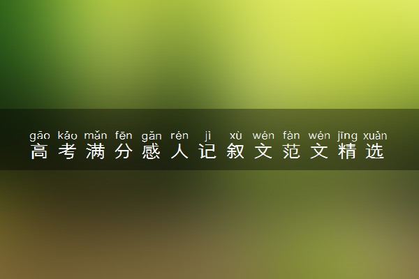 高考满分感人记叙文范文精选
