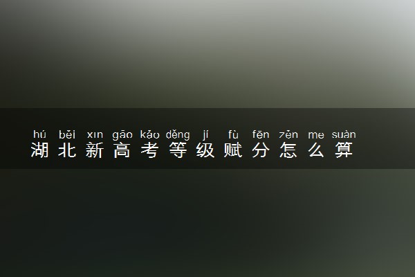 湖北新高考等级赋分怎么算
