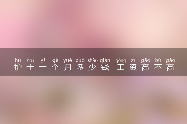 护士一个月多少钱 工资高不高