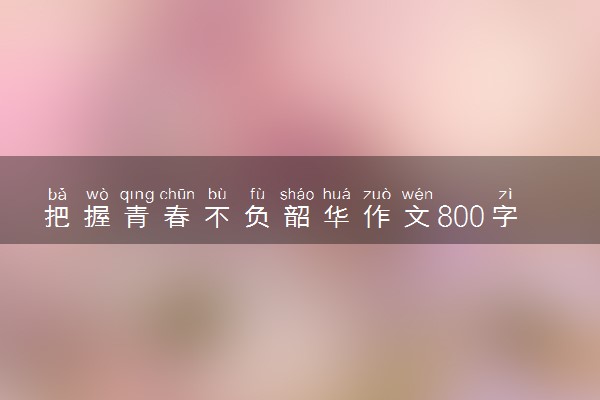 把握青春不负韶华作文800字左右 作文素材积累