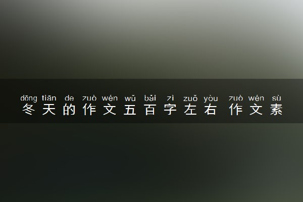 冬天的作文五百字左右 作文素材摘抄