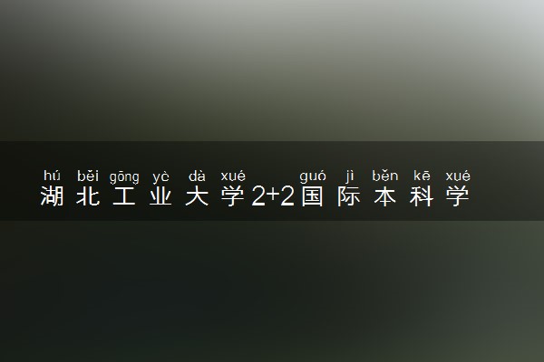 湖北工业大学2+2国际本科学费