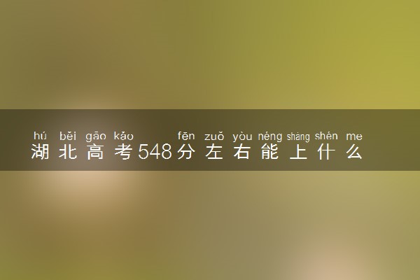 湖北高考548分左右能上什么大学 可以报哪些公办院校(2023报考推荐)