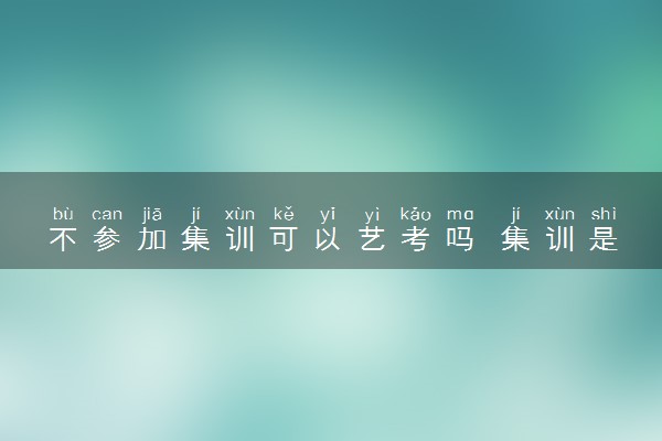 不参加集训可以艺考吗 集训是必须的吗