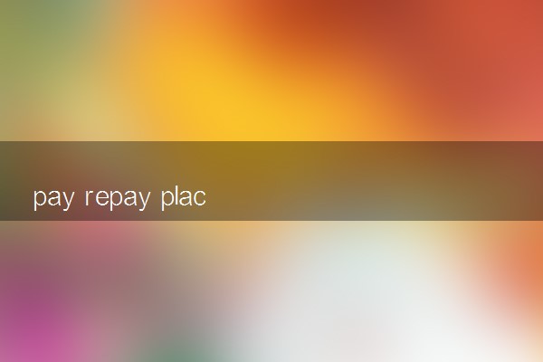 pay repay place replace的区别