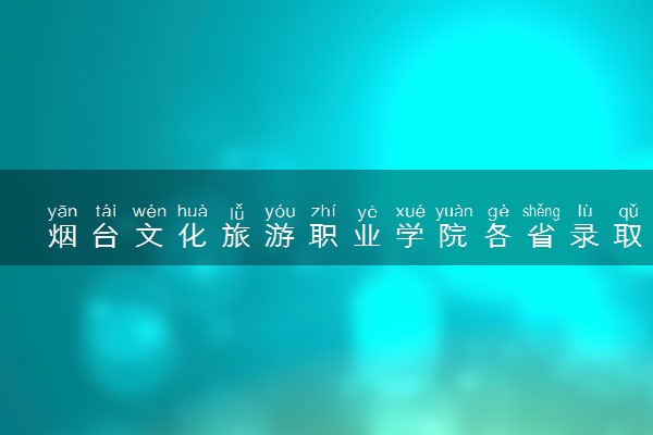 烟台文化旅游职业学院各省录取分数线及位次 投档最低分是多少(2024年高考参考)