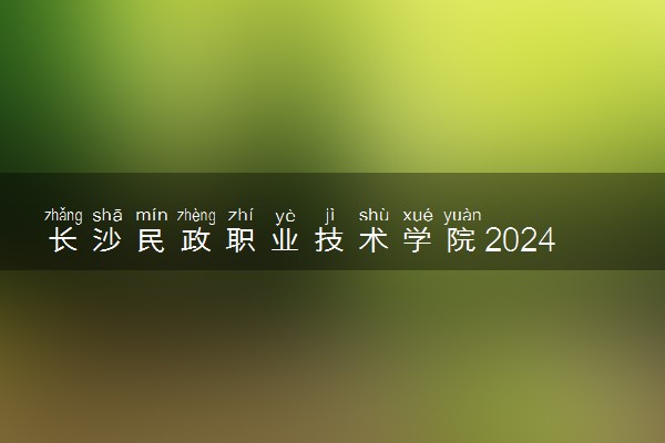 长沙民政职业技术学院2024年录取分数线 各专业录取最低分及位次