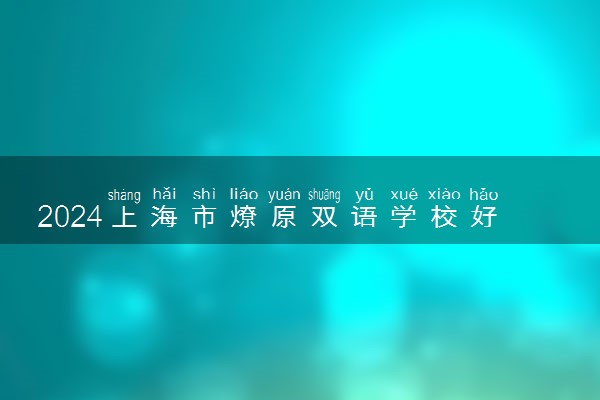 2024上海市燎原双语学校好不好 属于几梯队