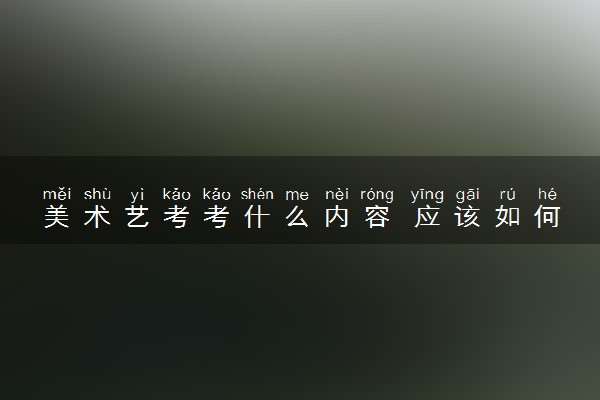 美术艺考考什么内容 应该如何备考
