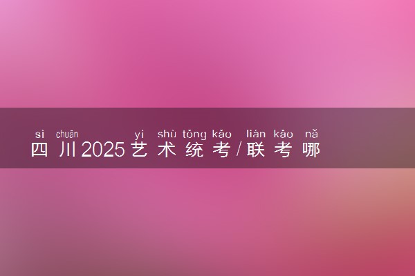 四川2025艺术统考/联考哪天考试 考完后多久出分