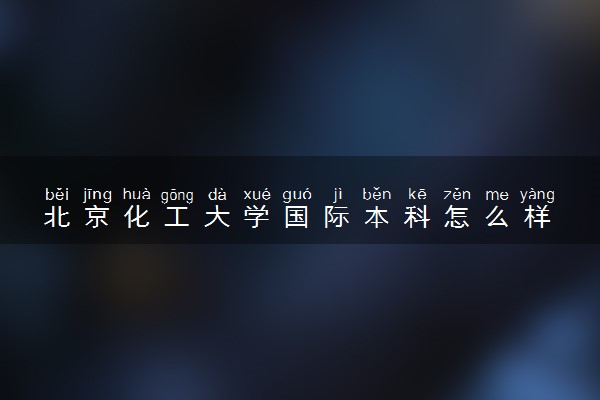 北京化工大学国际本科怎么样 有哪些优势