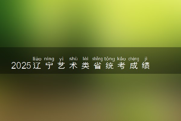 2025辽宁艺术类省统考成绩查询时间公布 有哪些查询方法