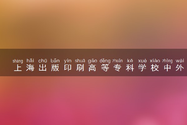 上海出版印刷高等专科学校中外合办分数线（2025参考）