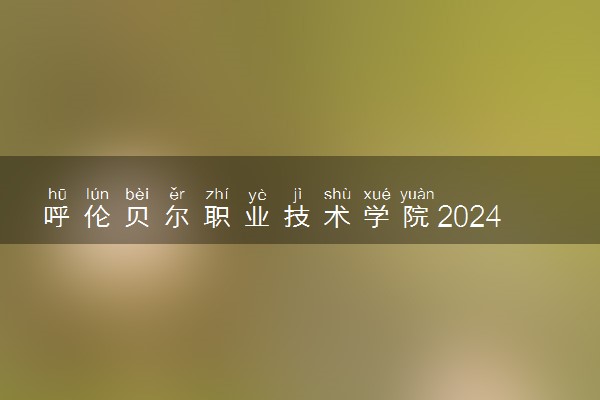 呼伦贝尔职业技术学院2024各省录取分数线及最低位次是多少