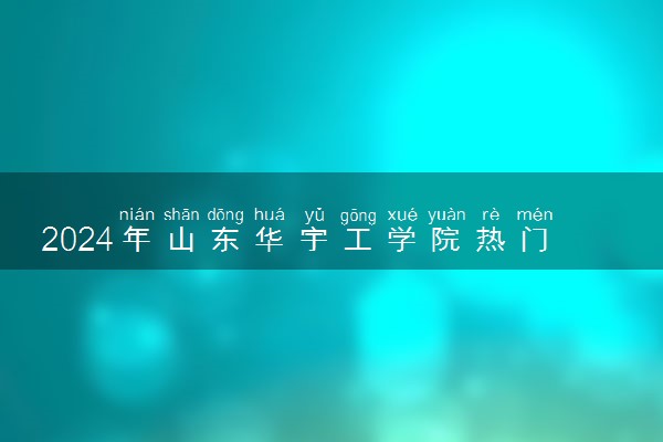 2024年山东华宇工学院热门专业全国排名 有哪些专业比较好