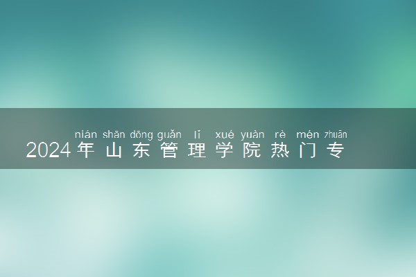 2024年山东管理学院热门专业全国排名 有哪些专业比较好