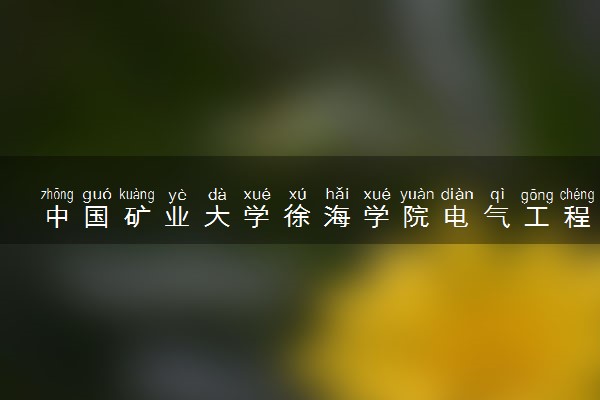 中国矿业大学徐海学院电气工程及其自动化专业怎么样 录取分数线多少